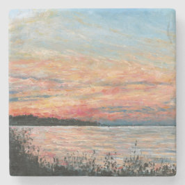 Sonnenuntergang Steinuntersetzer