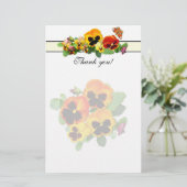 Sonnenuntergang Stiefmütterchen Briefpapier (Stehend Vorderseite)