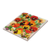 Sonnenuntergang Stiefmütterchen Fliese (Seite)