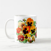 Sonnenuntergang Stiefmütterchen Kaffeetasse (Links)