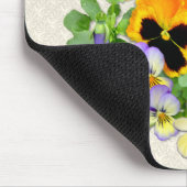 Sonnenuntergang Stiefmütterchen Mousepad (Ecke)