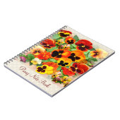 Sonnenuntergang Stiefmütterchen Notizblock (Linke Seite)