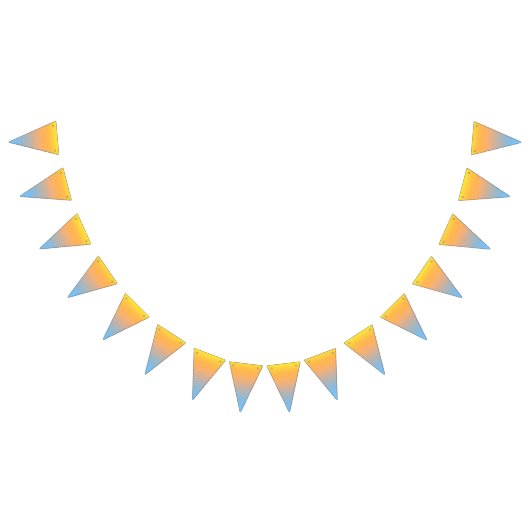 Sonnenuntergang-Strand färbt Fahne Wimpelkette (Alle)