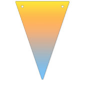 Sonnenuntergang-Strand färbt Fahne Wimpelkette (Dritte Fahne)