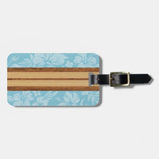 Sonnenuntergang-Strand-Hawaiianer-Gepäckanhänger Gepäckanhänger (Vorderseite horizontal)