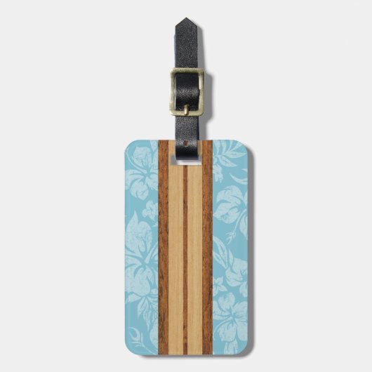 Sonnenuntergang-Strand-Hawaiianer-Gepäckanhänger Gepäckanhänger (Vorderseite vertikal)