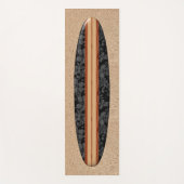 Sonnenuntergang-Strand hawaiisches Longboard Yogamatte (Vorderseite)