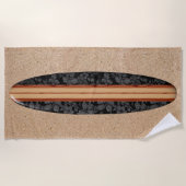 Sonnenuntergang-Strand-hawaiisches Strandtuch (Vorderseite)