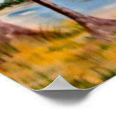 Sonnenuntergang, Strand, Leuchtturm, Palmen, tropi Poster (Ecke)