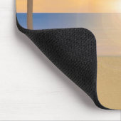 Sonnenuntergang-Strand-Szene: Kundenspezifisches Mousepad (Ecke)