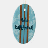 Sonnenuntergang-Strand-Vintage Keramik Ornament (Rechts)