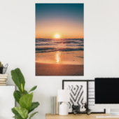 Sonnenuntergang Strandfotografie #1 Poster (Heimbüro)