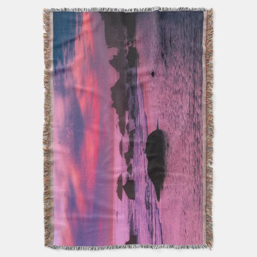 Sonnenuntergang Strandkeule 16 Decke (Vorderseite Vertikal)