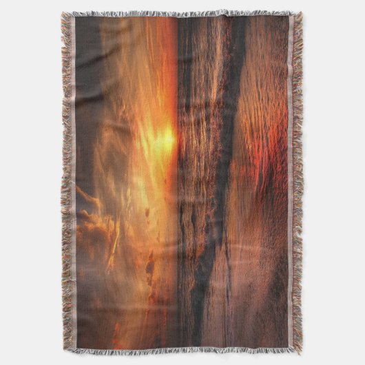 Sonnenuntergang Strandkeule 17 Decke (Vorderseite Vertikal)