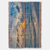 Sonnenuntergang Strandkeule 20 Decke (Vorderseite Vertikal)