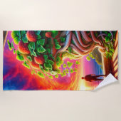 Sonnenuntergang Strandtuch (Vorderseite)