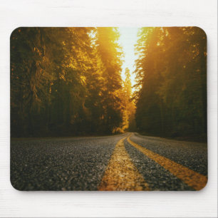 Sonnenuntergang-Straße Mousepad