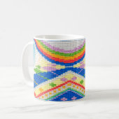 Sonnenuntergang-Streifen-Tasse Kaffeetasse (Vorderseite Links)