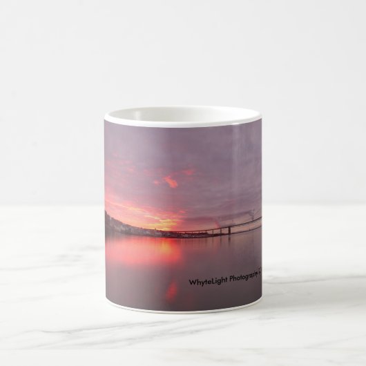 Sonnenuntergang SüdQueensferry Kaffeetasse (Mittel)
