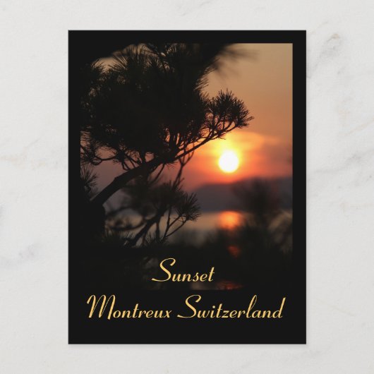 Sonnenuntergang - Sunset Postkarte (Vorderseite)