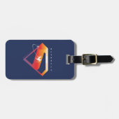 Sonnenuntergang Superman Shield Gepäckanhänger (Vorderseite horizontal)