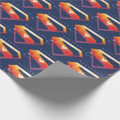 Sonnenuntergang Superman Shield Geschenkpapier (Ecke)
