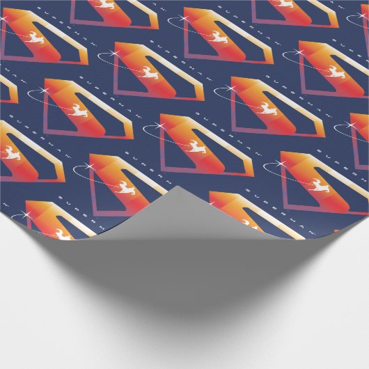 Sonnenuntergang Superman Shield Geschenkpapier (Ecke)