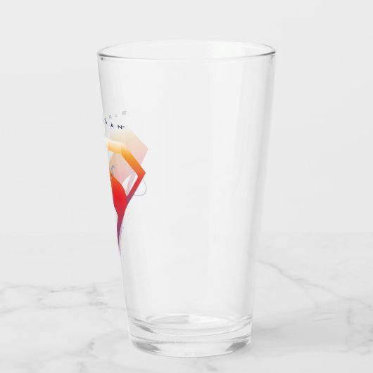 Sonnenuntergang Superman Shield Glas (Links)