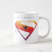 Sonnenuntergang Superman Shield Jumbo-Tasse (Rechts)