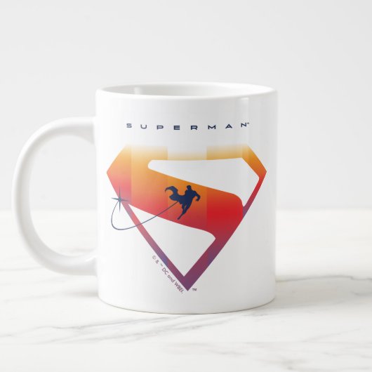 Sonnenuntergang Superman Shield Jumbo-Tasse (Links)