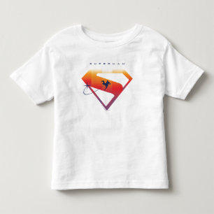 Sonnenuntergang Superman Shield Kleinkind T-shirt