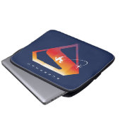 Sonnenuntergang Superman Shield Laptopschutzhülle (Vorne Knopf)