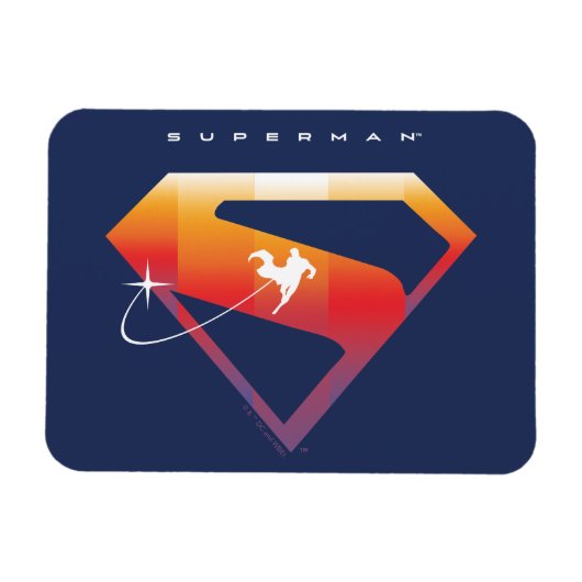 Sonnenuntergang Superman Shield Magnet (Horizontal)