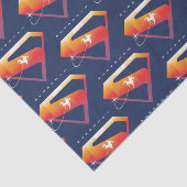 Sonnenuntergang Superman Shield Seidenpapier (Ausschnitt)