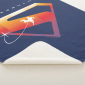Sonnenuntergang Superman Shield Sherpadecke (3/4)