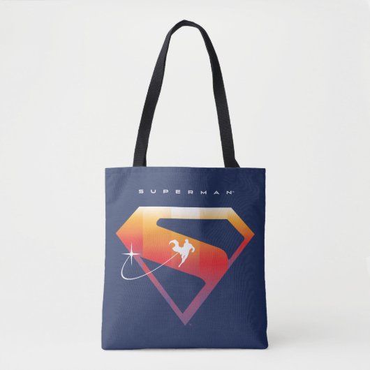 Sonnenuntergang Superman Shield Tasche (Vorderseite)