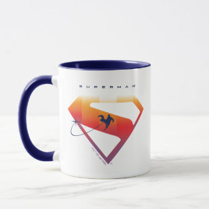 Sonnenuntergang Superman Shield Tasse