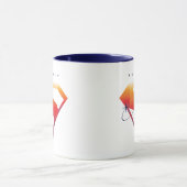 Sonnenuntergang Superman Shield Tasse (Zentrum)