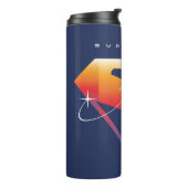 Sonnenuntergang Superman Shield Thermosbecher (Nach links gedreht)