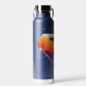 Sonnenuntergang Superman Shield Trinkflasche (Vorne)