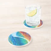 Sonnenuntergang Surf Wave Medium (50" x 60") Tapes Getränkeuntersetzer (Seite)