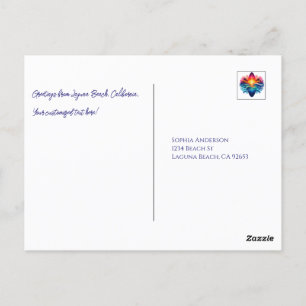 Sonnenuntergang Surfbretter Postkarte