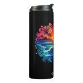 Sonnenuntergang Surfbretter Thermosbecher (Nach links gedreht)