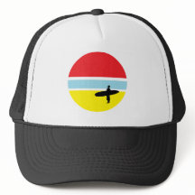 Sonnenuntergang Surfer Trucker-Mütze