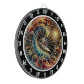 Sonnenuntergang Surfer Wave Tropical Wall Art Dartscheibe (Vorderseite Links)