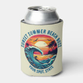 Sonnenuntergang Surfstrand Buzz- Dosenkühler (Kanne Vorderseite)