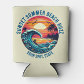 Sonnenuntergang Surfstrand Buzz- Dosenkühler (Vorderseite)