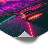 Sonnenuntergang: Synthetisiert die Skyline Poster (Ecke)