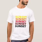 Sonnenuntergang T - Shirt (Vorderseite)