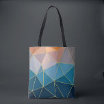 Sonnenuntergang Tasche. Geometrischer Totbeutel Tasche<br><div class="desc">Sonnenuntergang Tasche. Einfaches geometrisches mutli-farbenes Muster. Das geometrische orange-blaue Farbschema hilft Ihnen beim Einkauf mit einem farbigen Pop.</div>